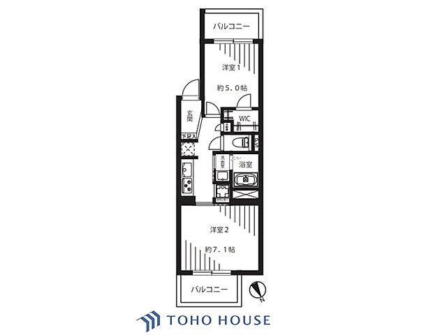 間取り 江古田第3ローヤルコーポ 2階/-