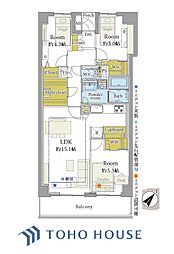 月島ホームズ 3LDKの間取図画像