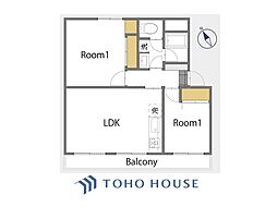 高円寺日東マンションB 3LDKの間取図画像