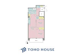 東中野コーポ 2LDKの間取図画像
