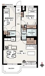 間取図画像 2LDK
