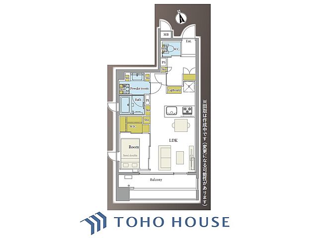 間取り ラ　ヴォーグ南青山 3階/-