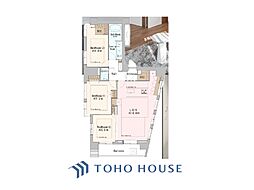 ブランズ赤坂 3LDKの間取図画像