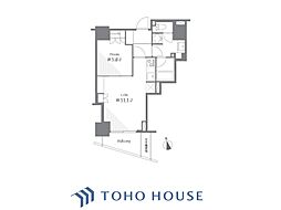 ザ・パークハウス西麻布レジデンス 1LDKの間取図画像