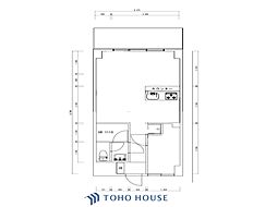 サンセール新宿 1LDKの間取図画像