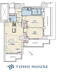 ファミールグラン恵比寿 2LDKの間取図画像