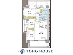 アビダス西国分寺 3LDKの間取図画像