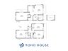 間取り：テーマの統一されたこの住まいはすべてがお気に入りの空間となるんだろう。