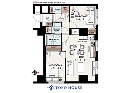 桜台マンション 2LDKの間取図画像