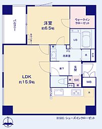 カクタス田無マンション 2SLDKの間取図画像