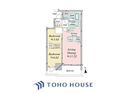 品川イーストシティタワー 2LDKの間取図画像