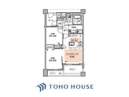 シーズクロノス新宿戸山 2LDKの間取図画像