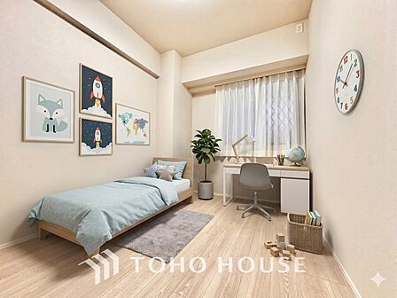 *配置してある家具や小物はCGによるイメージ画像です。寝室は一日の疲れを癒す大切な空間。快適で落ち着けるおすすめの間取りです。