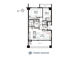 アトラス江戸川アパートメント 2SLDKの間取図画像
