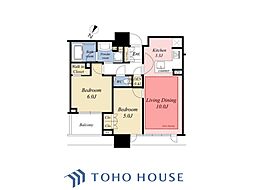 グランドミレーニアタワー&スイート 2LDKの間取図画像