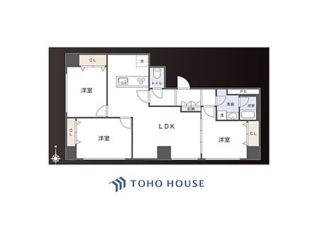 3LDK 間取り