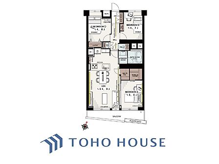 【間取り図】生活しやすい間取り空間