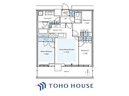 パークシティ中野ザタワーエアーズ 3LDKの間取図画像