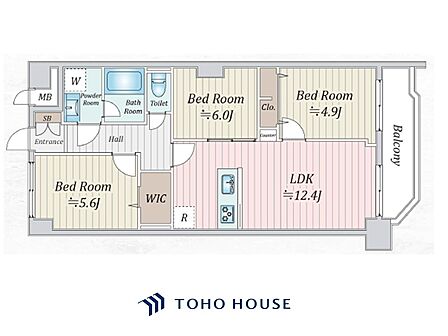 【house the light is illuminat】採光と風 家事導線も比較的良好で、風通しの良さで過ごしやすい麗(うら)らかな気分にさせてくれるリビング