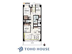 広尾マンション 3LDKの間取図画像