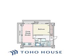 三田シャスターマンション 1LDKの間取図画像