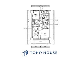 ライオンズマンション中目黒 2LDKの間取図画像