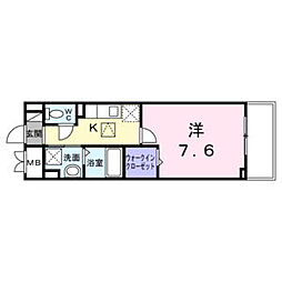 東京メトロ日比谷線 南千住駅 徒歩9分の賃貸アパート 1階1Kの間取り