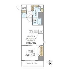 PREMIUMCUBE上野 1LDKの間取図画像
