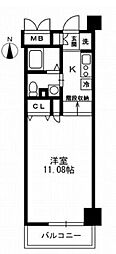 RESIDIA上野御徒町 1Kの間取図画像