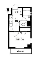 ECLUSE 1Kの間取図画像