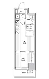 アーバンパーク日暮里 1DKの間取図画像