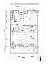 メインステージ押上4 2DKの間取図画像