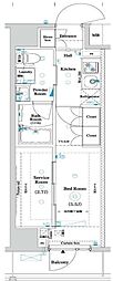 ARKMARK南千住RESIDENCE 1SKの間取図画像
