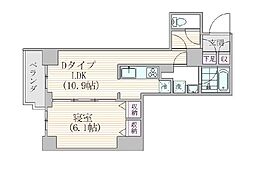 エスジーコート元浅草 1LDKの間取図画像