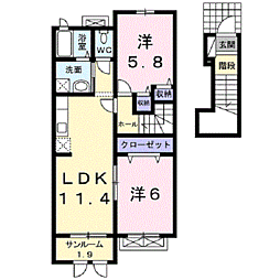ピアッツア−レ　I 2階/203