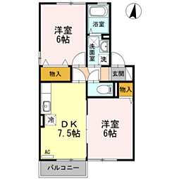 風のクローバー　Ａ 2階/202