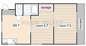 エポック城 2A ｜ 愛知県名古屋市中村区稲葉地町５丁目（賃貸アパート2LDK・2階・36.30㎡） その2