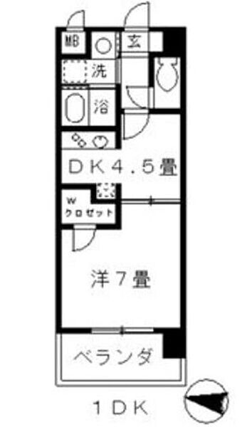 FINE CALL TB-F 202｜愛知県名古屋市西区押切２丁目(賃貸マンション1DK・2階・30.96㎡)の写真 その2