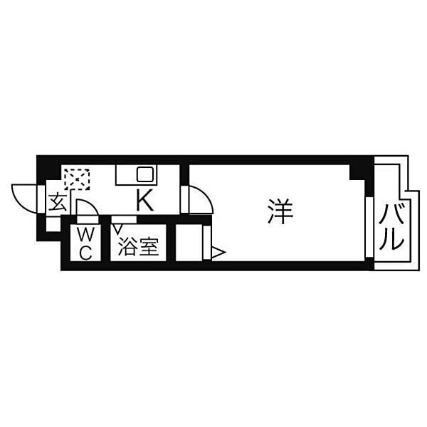 BASIC 2000 303｜愛知県名古屋市中村区上米野町２丁目(賃貸マンション1K・3階・24.08㎡)の写真 その2