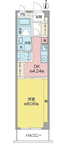 パーラムKY 4D｜愛知県名古屋市中村区藤江町３丁目(賃貸マンション1K・4階・30.45㎡)の写真 その2