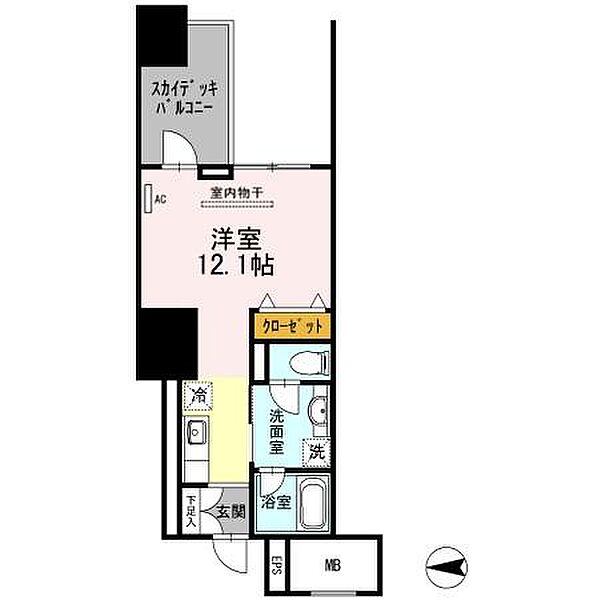 御幸レジデンス丸の内 806｜愛知県名古屋市中区丸の内３丁目(賃貸マンション1R・8階・32.97㎡)の写真 その2