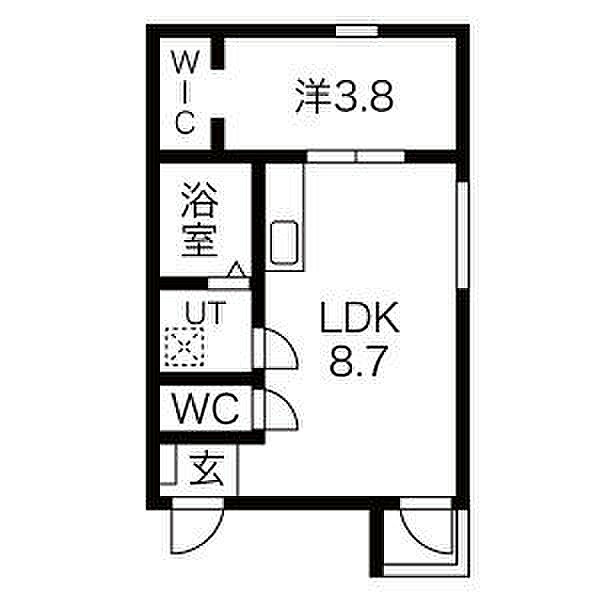 Fiz中村公園 102｜愛知県名古屋市中村区押木田町１丁目(賃貸アパート1LDK・1階・29.48㎡)の写真 その2