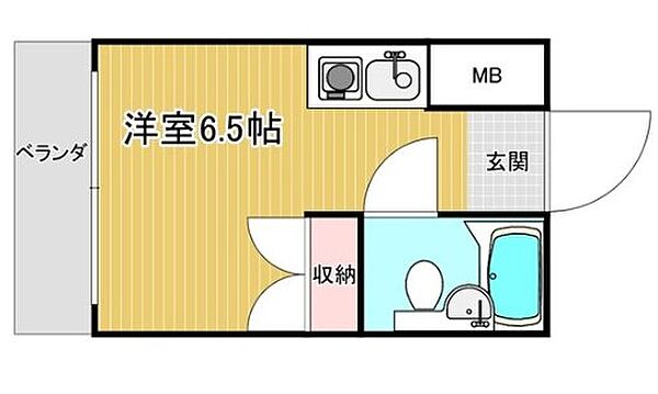 G1ビル浅間町 503｜愛知県名古屋市西区幅下１丁目(賃貸マンション1R・5階・16.72㎡)の写真 その2