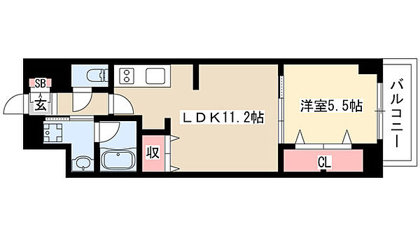 グランルクレ新栄イースト 415｜愛知県名古屋市中区新栄２丁目(賃貸マンション1LDK・4階・41.02㎡)の写真 その2