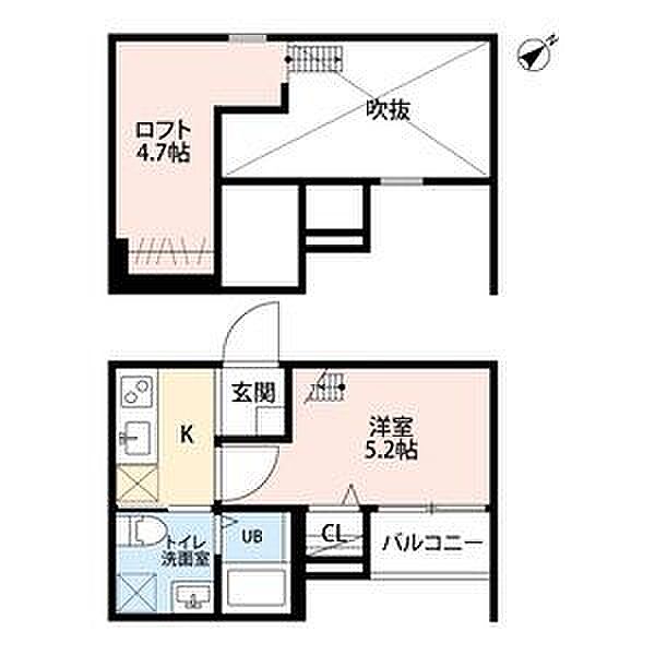 メゾン・ド・カナールII　(メゾンドカナールツー 205｜愛知県名古屋市西区市場木町(賃貸アパート1K・2階・19.65㎡)の写真 その2