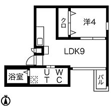 SophisJosai(ソフィスジョウサイ) 301 ｜ 愛知県名古屋市西区城西４丁目（賃貸マンション1LDK・3階・31.18㎡） その2