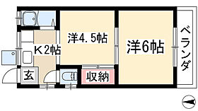 ハイツ森 1C ｜ 愛知県長久手市岩作高山（賃貸アパート2K・1階・27.22㎡） その2