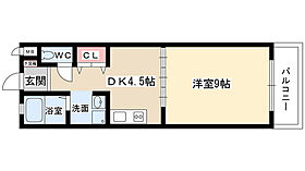 ベルコート 102 ｜ 愛知県長久手市岩作八瀬ノ木（賃貸マンション1K・1階・31.00㎡） その2