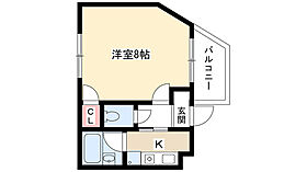 サンハイム 1D ｜ 愛知県長久手市仏が根（賃貸マンション1K・1階・24.86㎡） その2