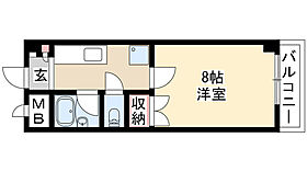 明治館 405 ｜ 愛知県名古屋市瑞穂区亀城町５丁目（賃貸マンション1K・4階・24.75㎡） その2